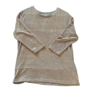 Christian Siriano Striped Top Size Lg Navy/white